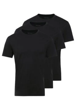 Pier One 3 Pack - Basic T-Shirt - Black -Clothing Category Store 005c814e690b4d8d8ed1c6e6ed983c29