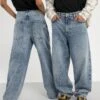 YOURTURN Baggy Jeans Unisex - Relaxed Fit Jeans - Dark Blue Denim -Clothing Category Store 065c168ac6014a5eabb0b9d456597c17