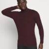Pier One Muscle Fit Turtle - Jumper - Mottled Bordeaux -Clothing Category Store 0b0eccef7ef8492991259cfffe8085b5