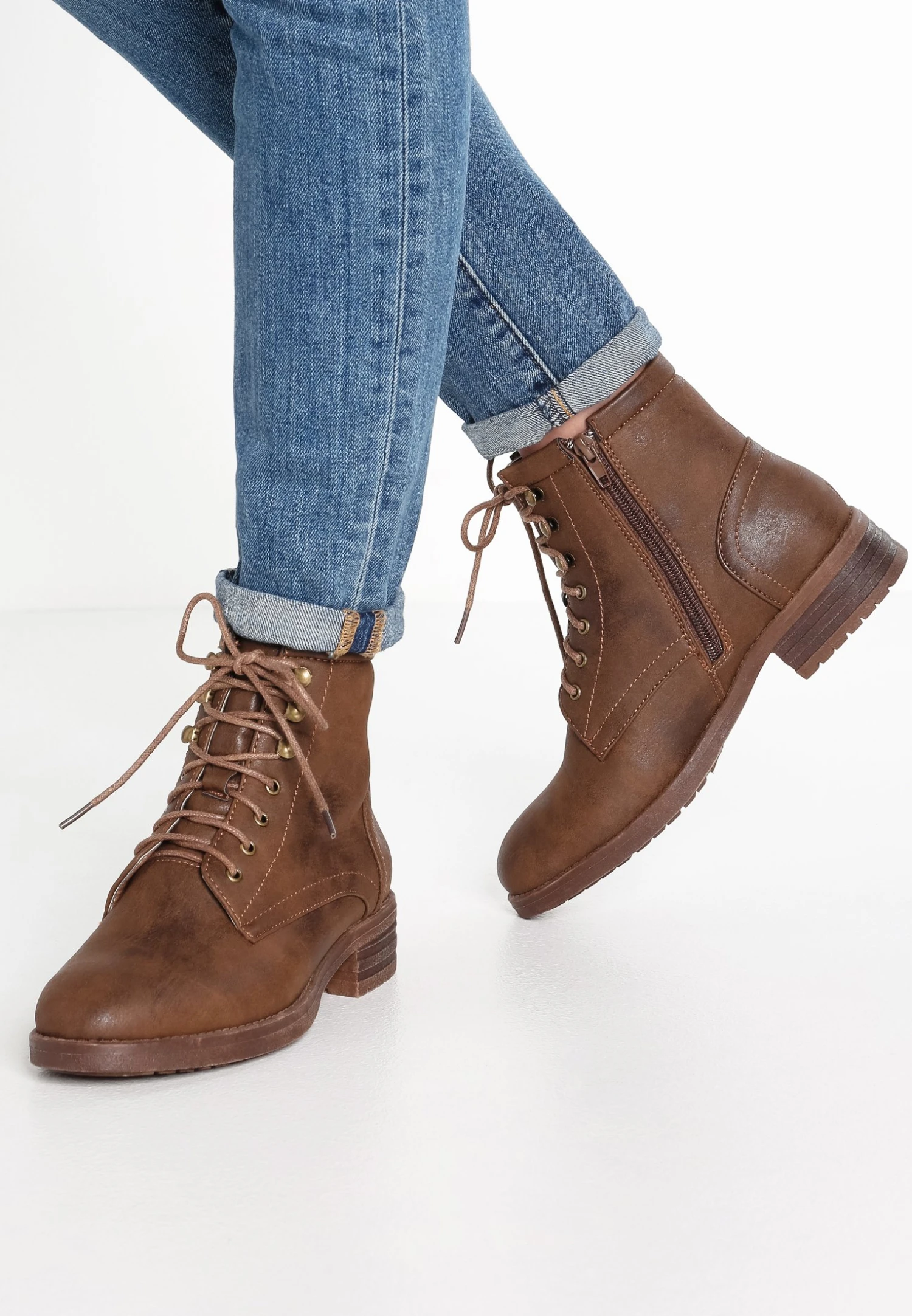 Anna Field Winter Boot - Lace-Up Ankle Boots - Coffee 3 Anna Field Winter Boot - Lace-Up Ankle Boots - Coffee