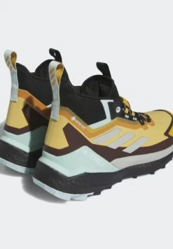 Adidas TERREX Free Hiker 2 Gore-Tex- Hiking Shoes - Preloved Yellow/Silver/Semi Flash Aqua -Clothing Category Store 0fafcbfb612c465d8fda3cfc18345d71