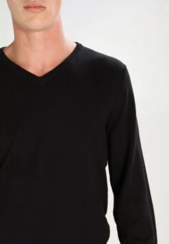 Pier One Jumper - Black -Clothing Category Store 115073f540434a54bb8efd23859d3abd