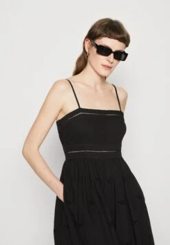 AllSaints Whitley Broderie Dress - Day Dress - Black -Clothing Category Store 1254d5e8f82d4ca69052a767358cff8d