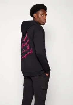 YOURTURN Embroidered Text Hoodie Unisex - Hoodie - Black -Clothing Category Store 1b00bdfa4f184078b8b4af421ae91c6b
