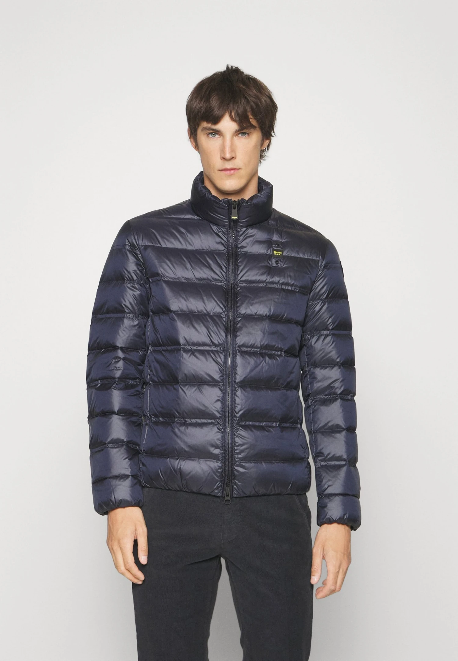 Blauer Basic High Neck Jacket - Down Jacket - Blue 3 Blauer Basic High Neck Jacket - Down Jacket - Blue