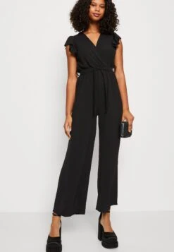 Wal G Fazza Ruffle- Jumpsuit - Black -Clothing Category Store 2fc3daa2e9a94427901b01c64730a4cf