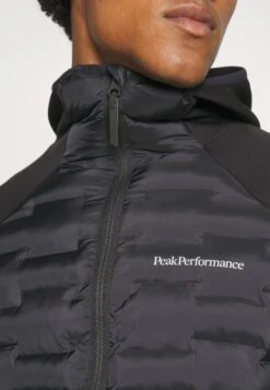 Peak Performance Argon Hybrid Hood - Fleece Jacket - Black -Clothing Category Store 316375422f9b4e3695ed6f7d8a3ff497