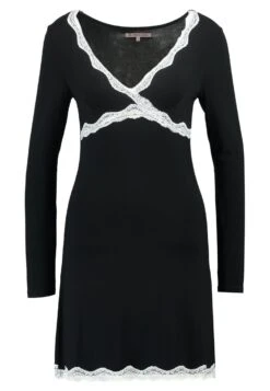 Anna Field Heidi Long Sleeves Viscose Nightdress - Nightie - Black -Clothing Category Store 32fa00dfae104f94a6dcda686bd2fdf8