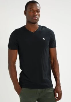 Abercrombie & Fitch Vneck 3 Pack - Basic T-Shirt - White/Black/Grey -Clothing Category Store 4bb0fc649e7a4bd6bddd10eb89823e18