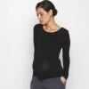 Nursing Function Longsleeve Tee - Long Sleeved Top - Black 2 Nursing Function Longsleeve Tee - Long Sleeved Top - Black -Clothing Category Store 5382ce6fab8443cc880de5409660ec05