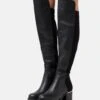 Over-The-Knee Boots - Black -Clothing Category Store 559a31156635446ba0c9c2152ef9b406