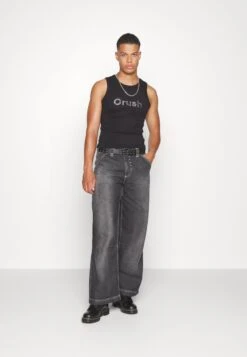 Jaded London Crush Rhinestone Vest Unisex - Top - Black -Clothing Category Store 5ab7dc86763e4add83a6be0007954d7b