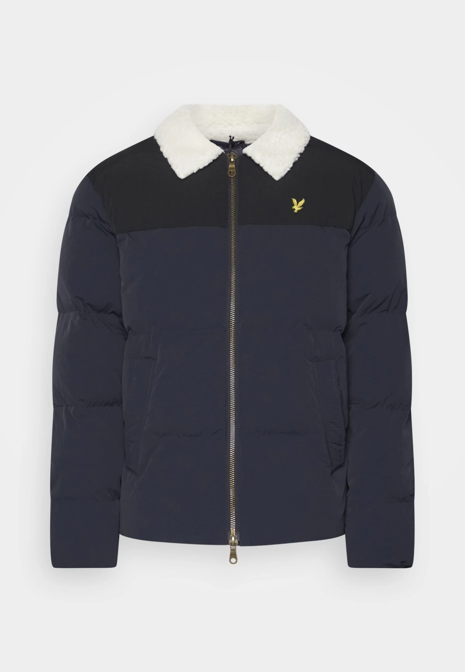 Lyle & Scott Borg Collar Puffer - Winter Jacket - Dark Navy 3 Lyle & Scott Borg Collar Puffer - Winter Jacket - Dark Navy