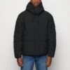 Abercrombie & Fitch Cloud Jacket - Winter Coat - Black -Clothing Category Store 74034ab9c1cc426fb1bd35308b39bd12