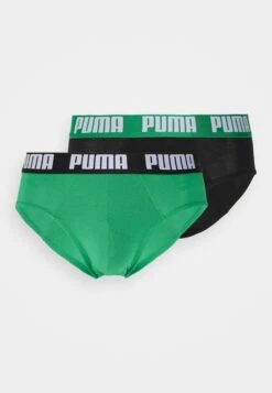 Puma Basic Brief 2 Pack - Briefs - Black/Green -Clothing Category Store 76bbc6b1d31d4e6bbf90f51962bfe4ca