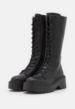 ONLY Shoes Onlbossi High Shaft Lace Up Boot - Lace-Up Boots - Black -Clothing Category Store 7aed6ddbcd6a443db5963eba80d0b082