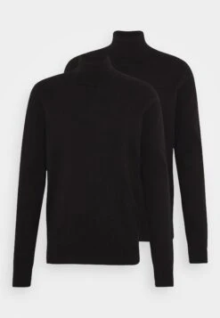 Pier One 2 Pack - Basic Turtleneck - Jumper - Black -Clothing Category Store 8734a667699e468ebb89189aafa90312