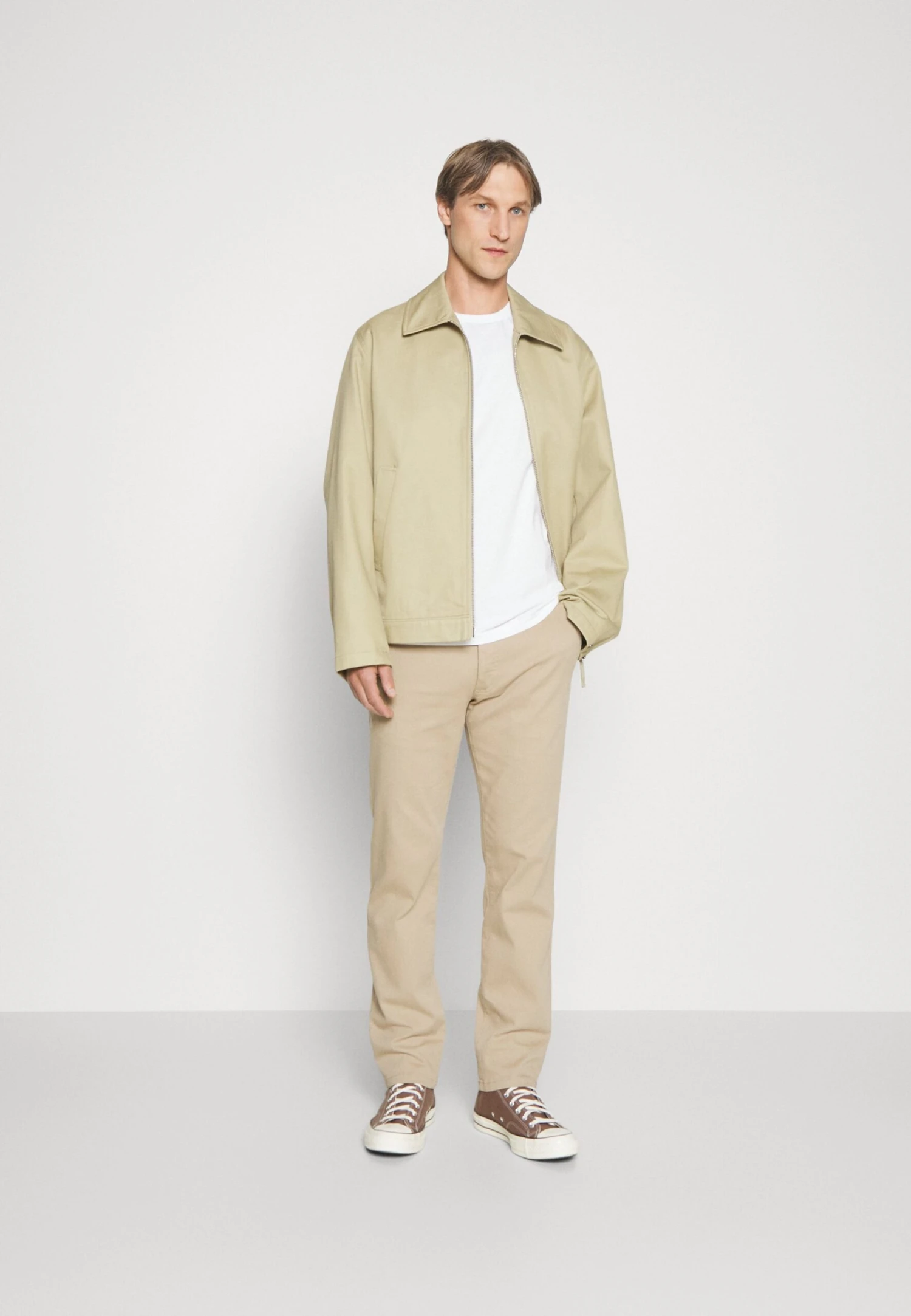 Pier One 2 Pack - Chinos - Dark Grey/Beige 3 Pier One 2 Pack - Chinos - Dark Grey/Beige