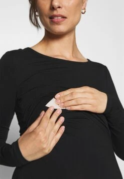 Nursing Function Longsleeve Tee - Long Sleeved Top - Black -Clothing Category Store 8a960e6aaddc44c1bffcc3effba28a70