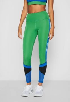 Lacoste Sport High Waist Active - Leggings - Tarragon/Kingdom/Black -Clothing Category Store 8de660786bf6468293b67405a947ee47