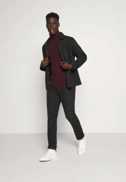 Pier One Muscle Fit Turtle - Jumper - Mottled Bordeaux -Clothing Category Store 986d5767f9c34112921f8a40cd6998a3