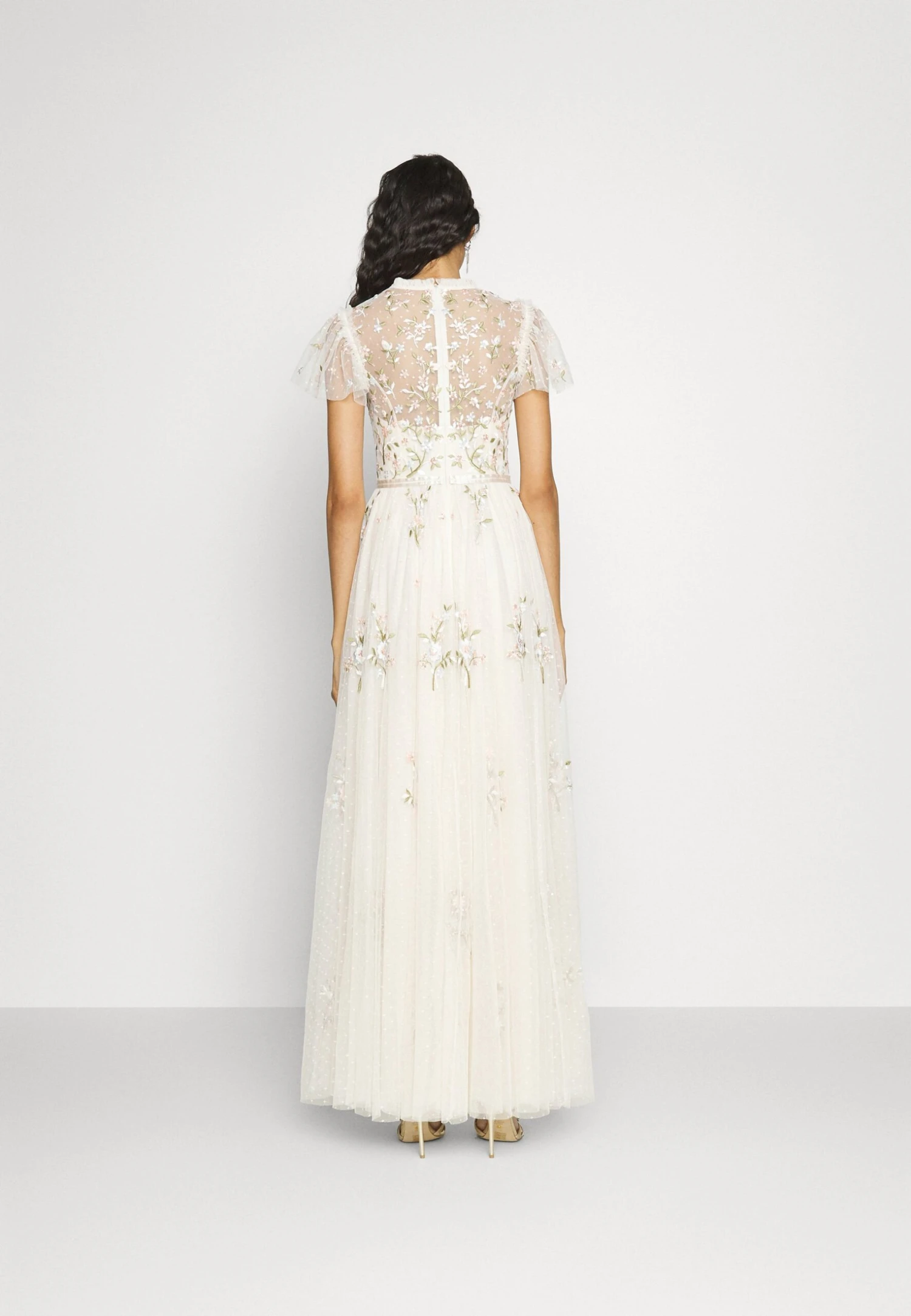 Needle & Thread Exclusive Petunia Cap Sleeve Gown - Occasion Wear - Cream 5 Needle & Thread Exclusive Petunia Cap Sleeve Gown - Occasion Wear - Cream - Image 3