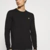 Lyle & Scott Crew Neck Jumper - Jumper - Jet Black -Clothing Category Store 9962e9a97fd546139b978e9b73c1af6a