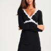 Anna Field Heidi Long Sleeves Viscose Nightdress - Nightie - Black -Clothing Category Store add11b3cd2864d078e241158fecd36d3