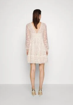 Needle & Thread Celestia Ribbon Mini Dress - Cocktail Dress / Party Dress - Champagne -Clothing Category Store aee1182783ee427a8869eec9d2e41547