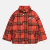 Mini Rodini Check Puffer Unisex - Winter Jacket - Red -Clothing Category Store af79ed628e8e4fc088446bc434de367e