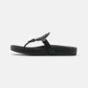 Tory Burch Miller Cloud - T-Bar Sandals - Black -Clothing Category Store b09e5afcc49845b5a774086ee924b9b0