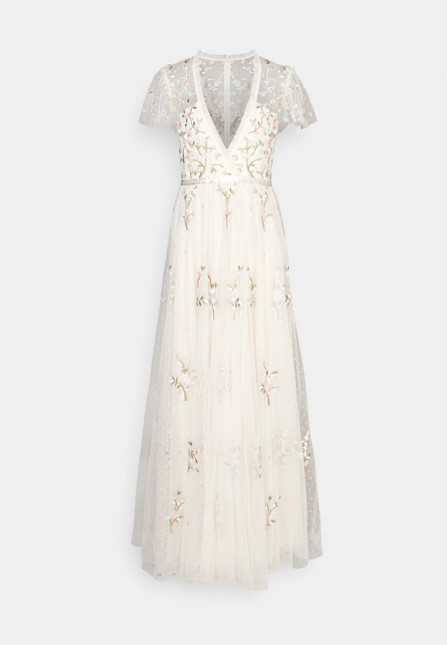 Needle & Thread Exclusive Petunia Cap Sleeve Gown - Occasion Wear - Cream 9 Needle & Thread Exclusive Petunia Cap Sleeve Gown - Occasion Wear - Cream - Image 7