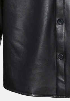 YOURTURN Unisex - Faux Leather Jacket - Black -Clothing Category Store cb82c7c791af41c49e28fe3f20256a3d