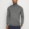 Lyle & Scott Golf Core Zip Mix - Jumper - Mid Grey Marl -Clothing Category Store cd5f1b59b910410282a681bf92ef754a