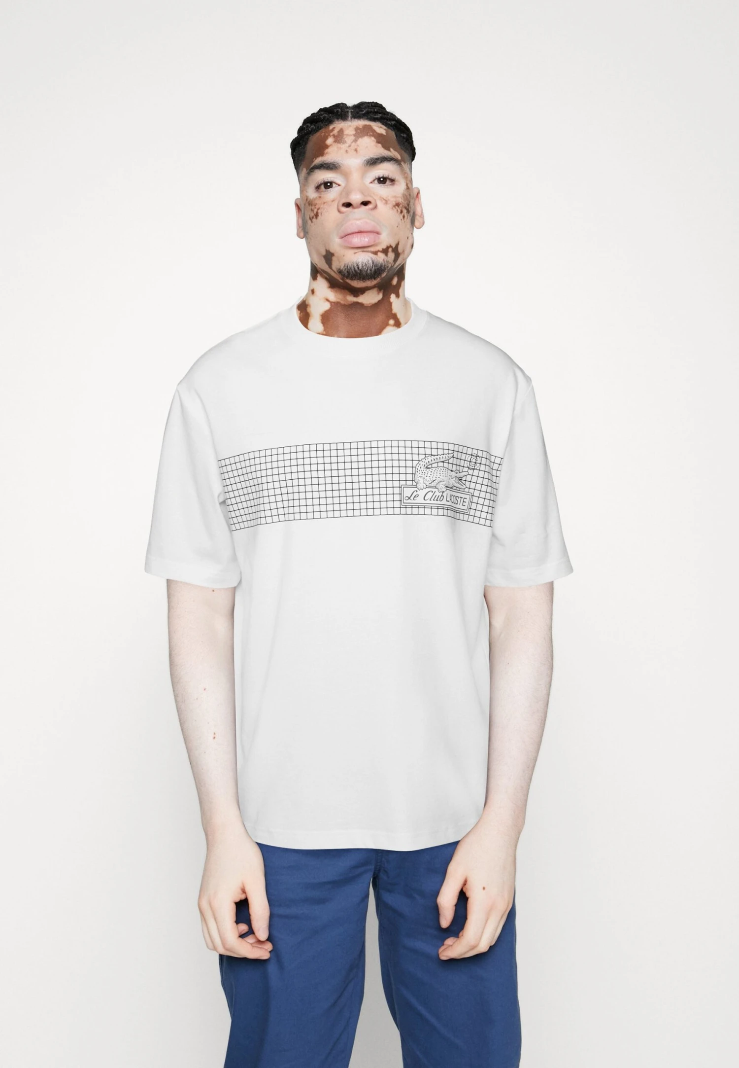 Lacoste Print T-Shirt - Flour 3 Lacoste Print T-Shirt - Flour