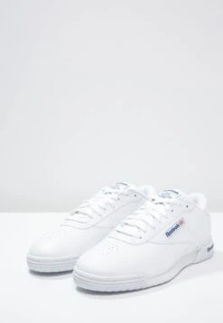 Reebok Classic Exofit Clean Logo Unisex - Trainers - White/Royal Blue -Clothing Category Store dd60eda8b41449d1b5a53fe22b0c52a0