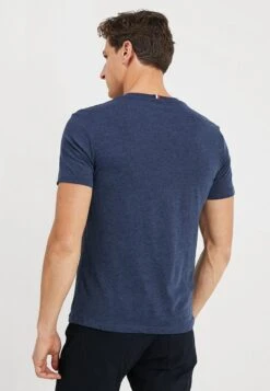Pier One Basic T-Shirt - Mottled Dark Blue -Clothing Category Store dd651f97754741faafc702872c502666