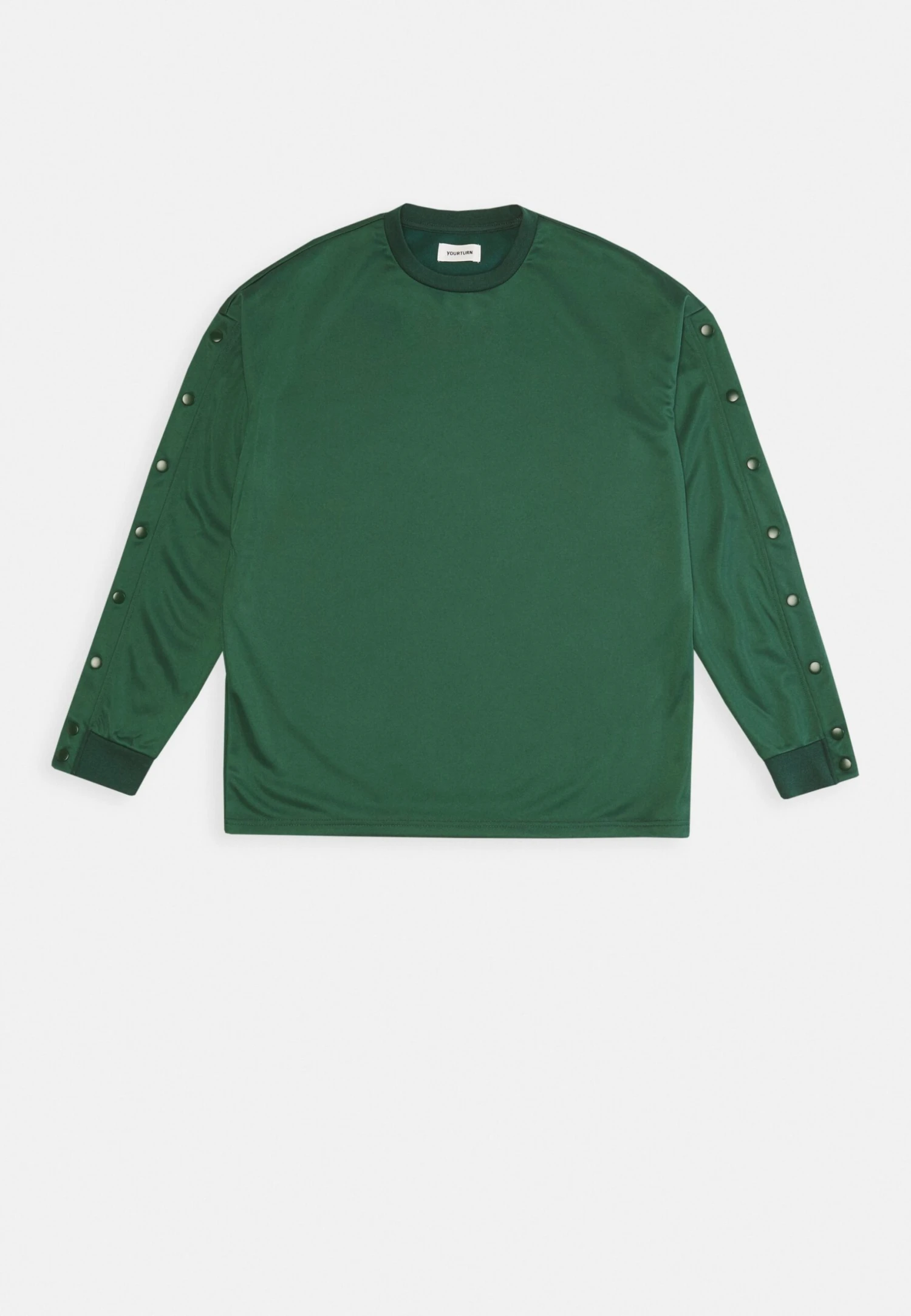 YOURTURN Unisex - Long Sleeved Top - Dark Green 8 YOURTURN Unisex - Long Sleeved Top - Dark Green - Image 6