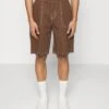 YOURTURN Unisex - Denim Shorts - Brown -Clothing Category Store ed5d26a5f0ab47b69974ad3451b1f5c7