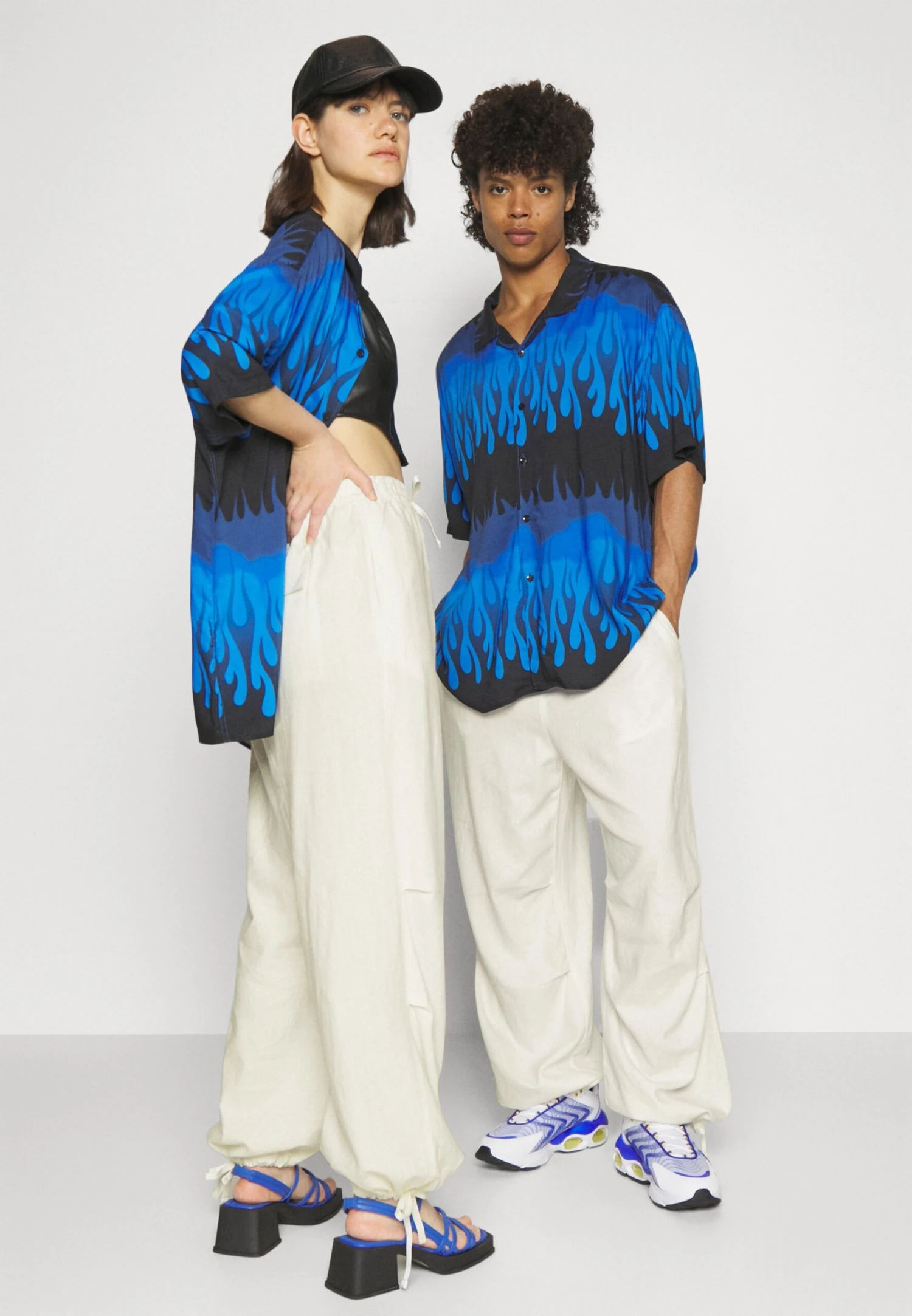 YOURTURN Genderless Parachute Unisex - Trousers - White 6 YOURTURN Genderless Parachute Unisex - Trousers - White - Image 4