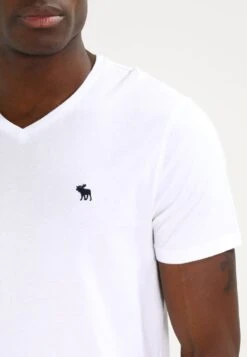 Abercrombie & Fitch Vneck 3 Pack - Basic T-Shirt - White/Black/Grey -Clothing Category Store f54c439614614d88ae5ec876f859baca