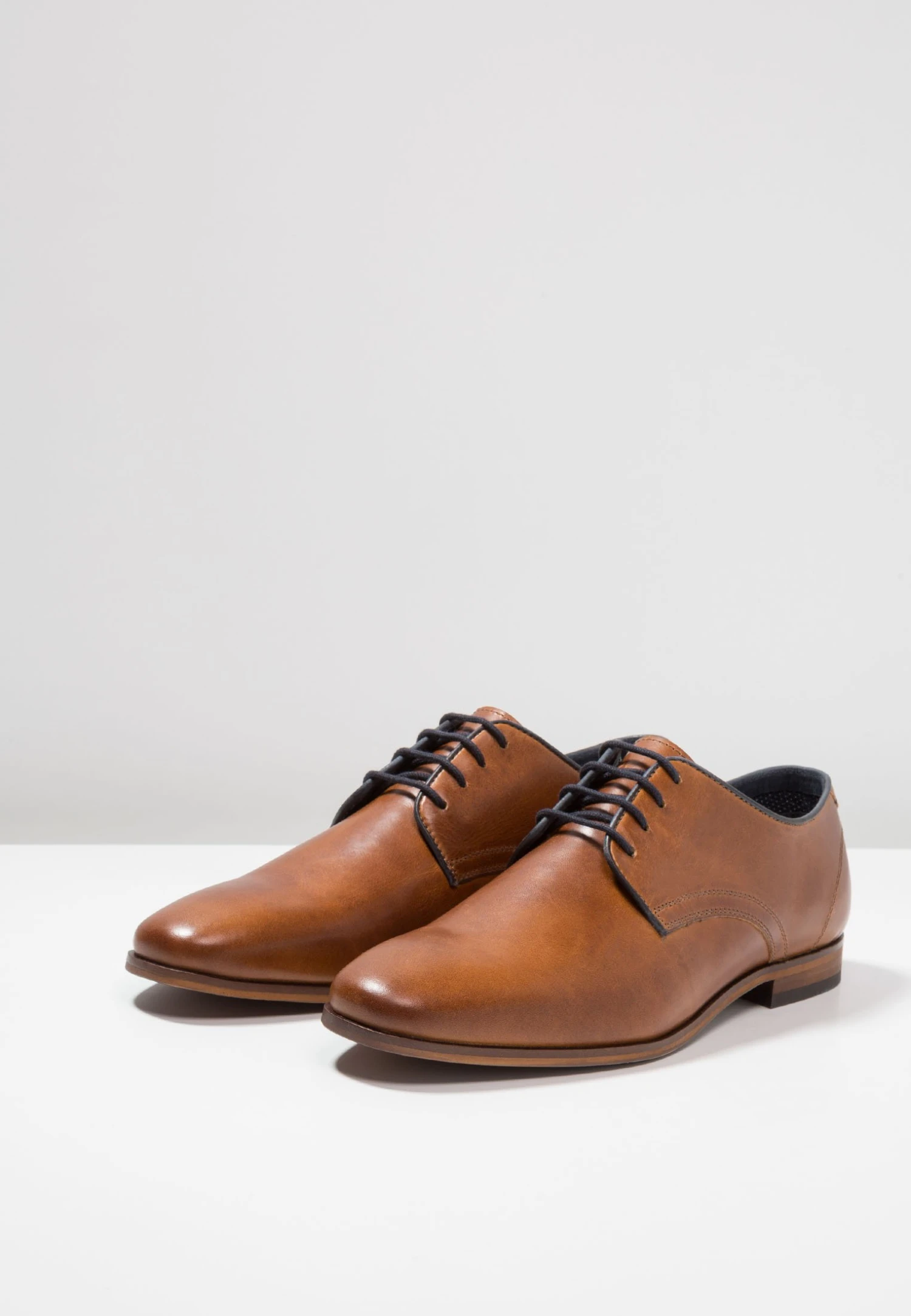 Pier One Leather - Smart Lace-Ups - Cognac 5 Pier One Leather - Smart Lace-Ups - Cognac - Image 3