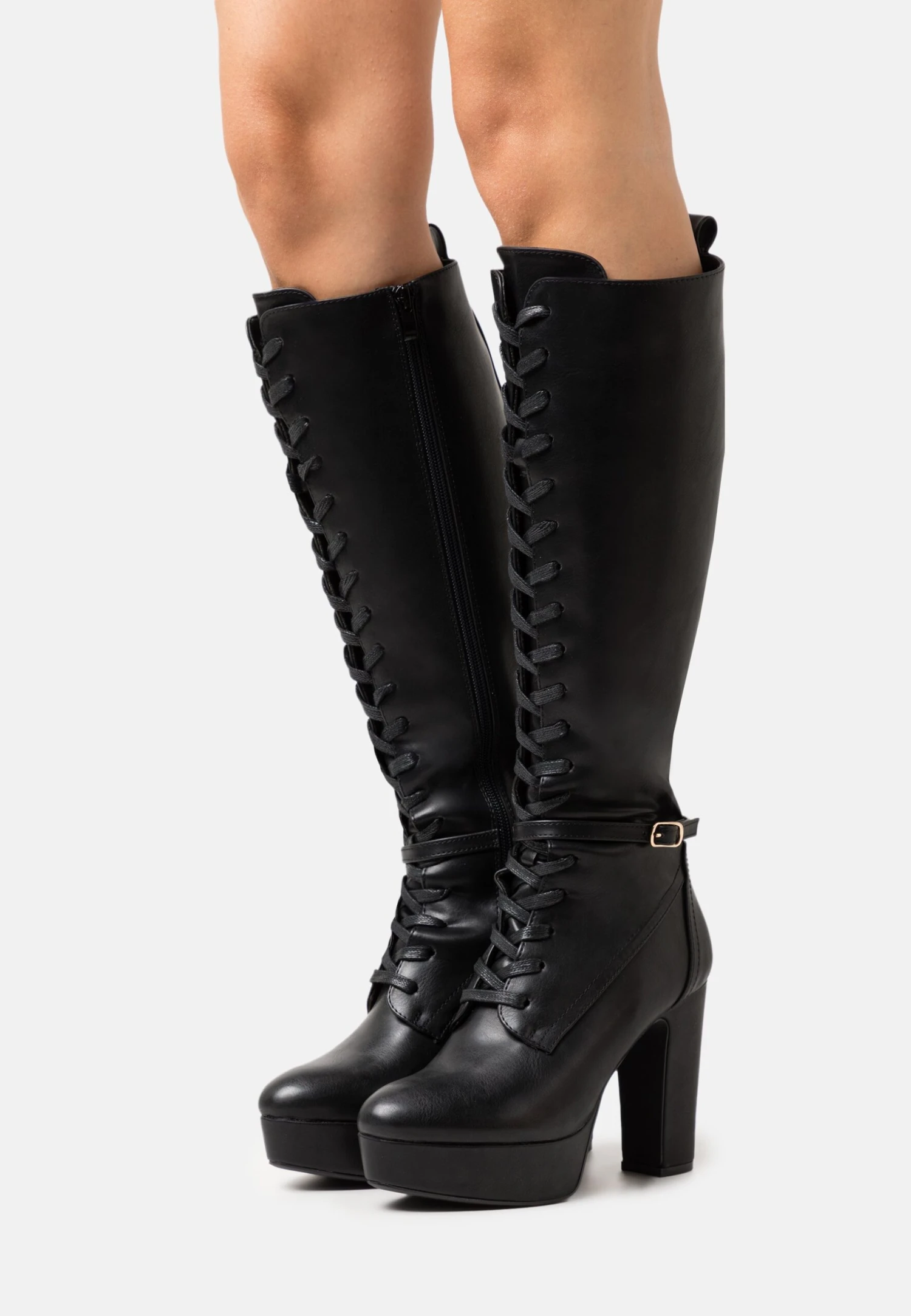 Anna Field Lace-Up Boots - Black 3 Anna Field Lace-Up Boots - Black